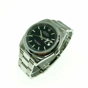 Rolex 36MM Datejust Watch Stainless Steel Ref # 116200 Oyster Band Roulette Date