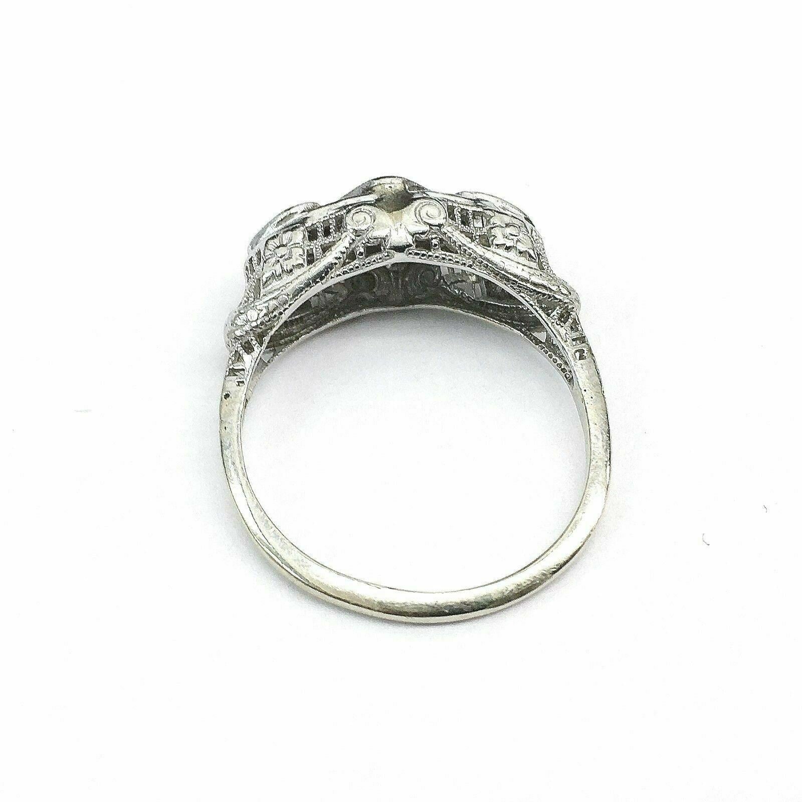 Antique Diamond Wedding Engagement Ring Circa 1940's 0.80 Carat t.w. VS Diamonds