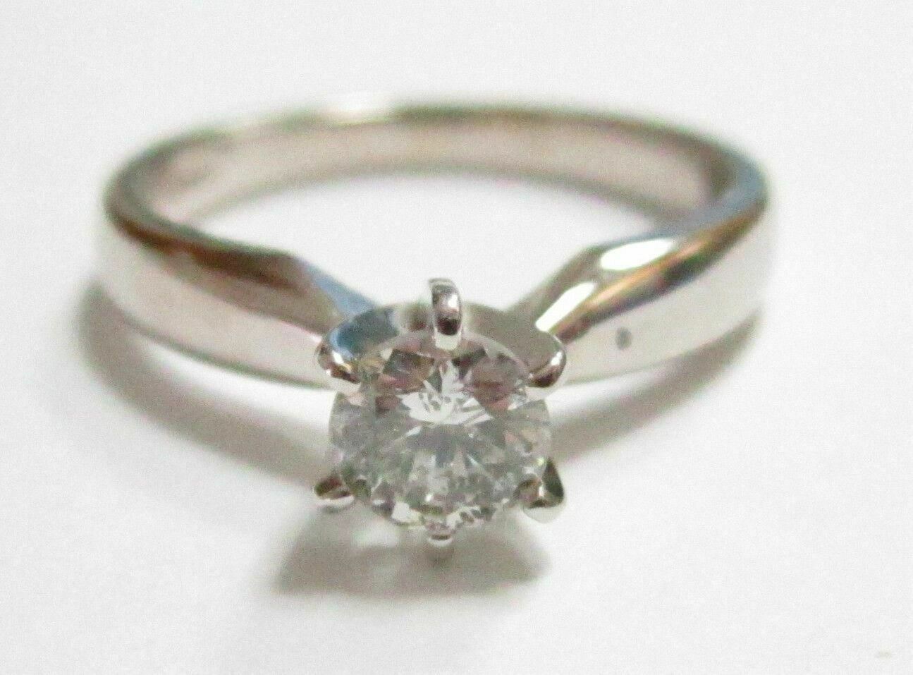 FINE SOLITAIRE Engagement Diamond Ring Designer Setting W/ APPRAISAL CERT