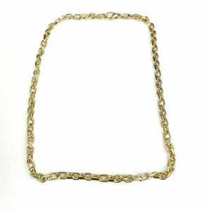 Solid 14K Yellow Gold Cable Chain/Necklace 24 Inches 2.99 Ounces Made in Italy