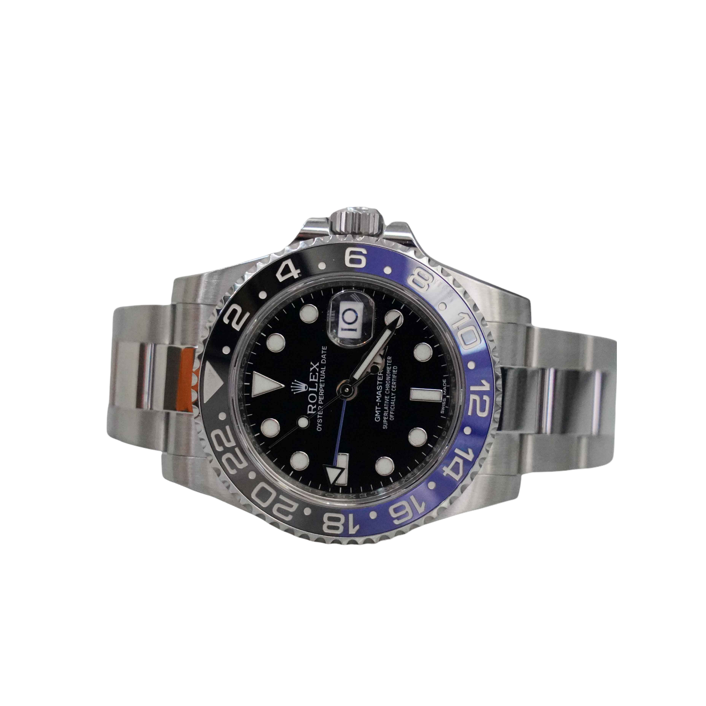 Rolex 40MM Ceramic GMT Master II Batman Stainless Steel Watch Ref