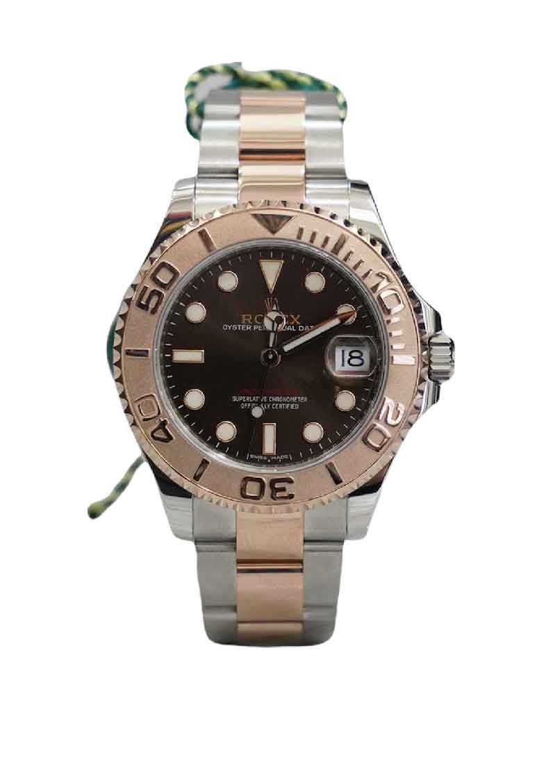 Rolex Yacht-Master 37mm 18K Rose Gold Steel Watch 268621 Circa 2019