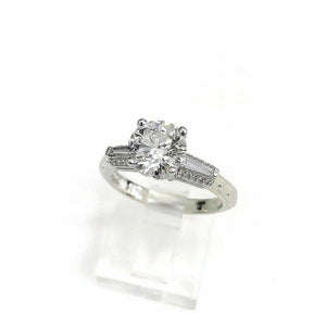 Tacori Platinum Diamond Engagement Ring 1.69 Carats Round GIA G VS1 3X Cut