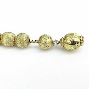 Gold Beaded Necklace Vintage Tiffany & Co Solid 18K 18 Inch 2.23 Oz 69.6 Gr
