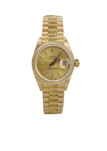 Rolex President Datejust 26MM 18 Karat Yellow Gold Watch 6927