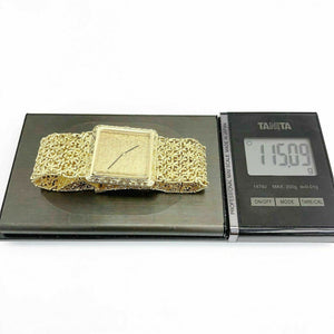 Vintage Longines " Macho" Solid 18 Karat Yellow Gold Watch 3.69 Ounces