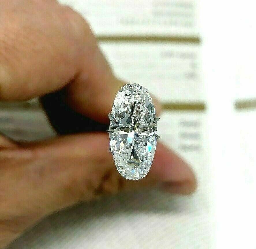 Loose GIA Diamond - Rare Oval "Moval" Cut 2.99 Carats GIA D SI2 Diamond