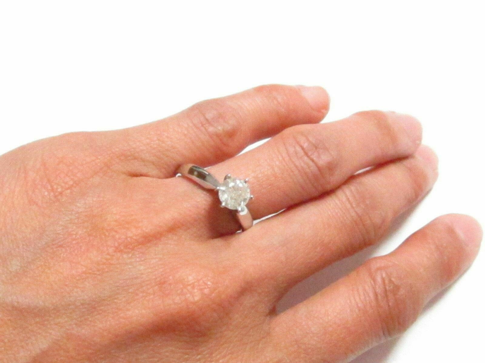 FINE SOLITAIRE Engagement Diamond Ring Designer Setting W/ APPRAISAL CERT