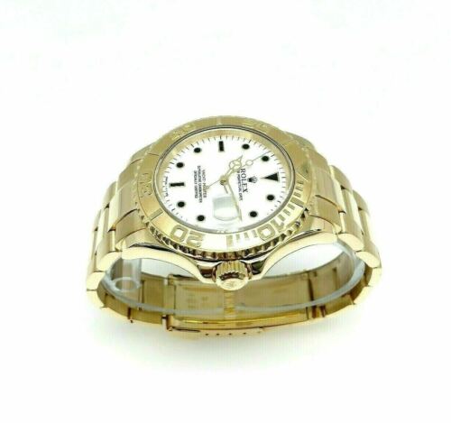 Rolex 40MM Mens Yacht-Master Solid 18K Yellow Gold Watch Ref # 16628B A Serial