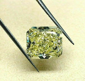 Loose GIA Diamond - 7.59 Carats Fancy Yellow GIA VVS1 Radiant Cut Diamond