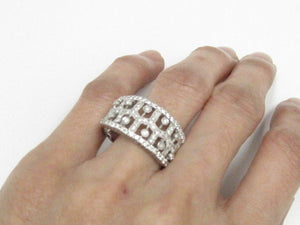 .60ct Round Brilliant Cut Art Deco Diamond Cocktail Ring Size 9.5 14k White Gold