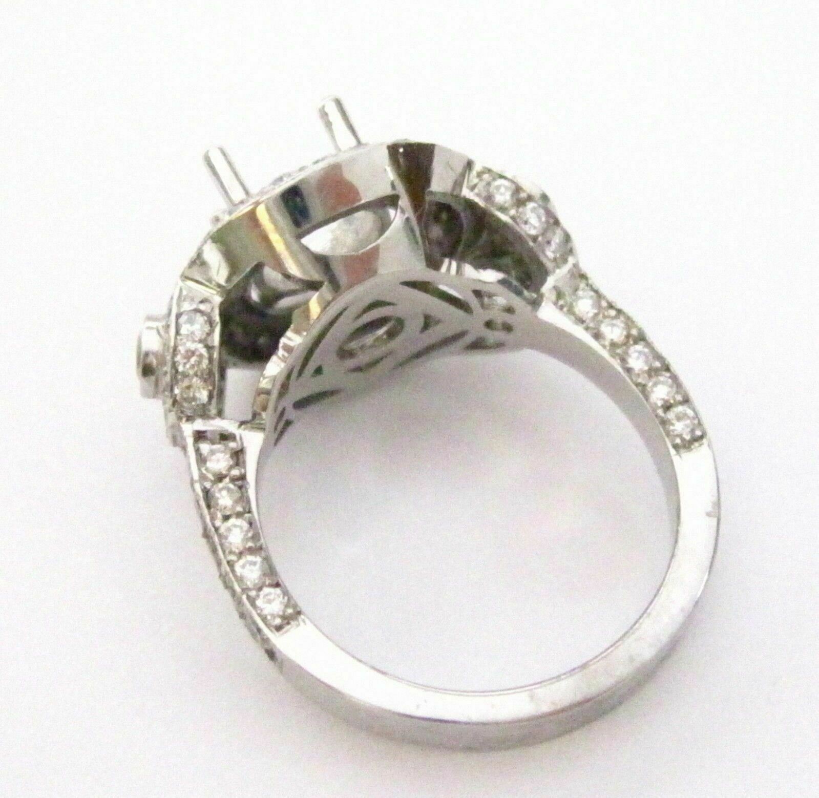 Fine 4 Prongs Semi-Mounting Round Diamond Ring with Natural Yellow Diamonds