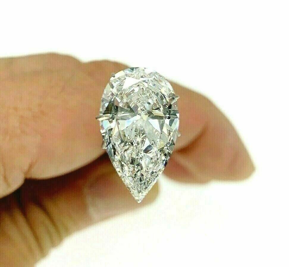 Loose GIA Diamond 5.03 Carats GIA F Color VS2 Pear Shape Diamond 17.06 x 10 MM