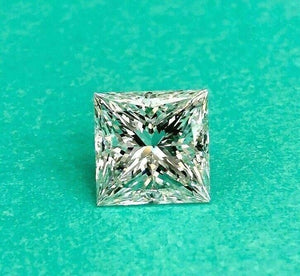 Loose GIA Diamond - Large 5.02 Carats GIA Princess Cut H VS2 Diamond Ex Ex Cut