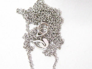 Fine Round Brilliants Black and White Diamond Heart Pendant Necklace 14k WG