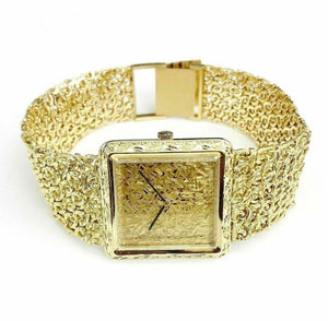 Vintage Longines " Macho" Solid 18 Karat Yellow Gold Watch 3.69 Ounces