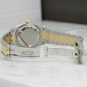 Rolex 36MM Datejust Watch 18K Yellow Gold Stainless Steel Ref 12633