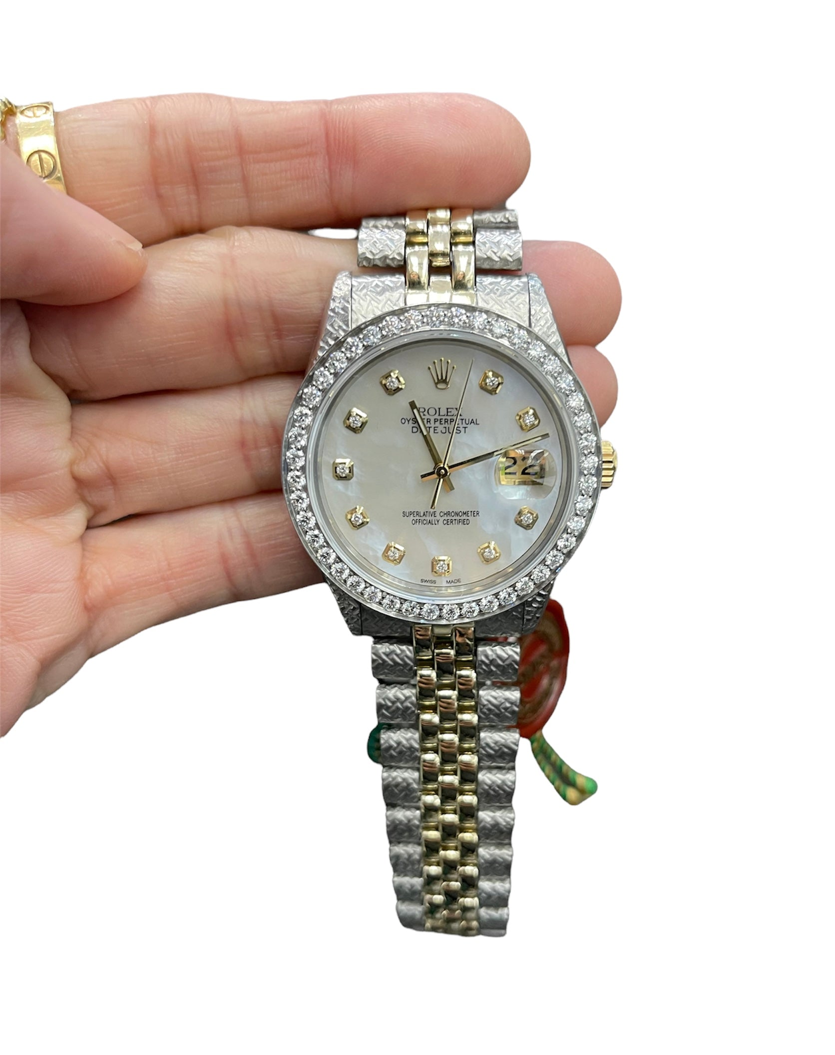 DateJust 36mm Two Tone MOP Custom Dial 16013