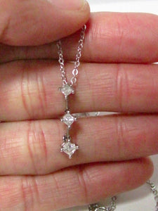 Fine .40TCW Round Brilliant Cut Diamond Drop Pendant Necklace H SI-1 14k W/Gold