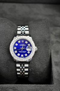 Rolex 26mm Lady Date-Just Diamond Dial and Diamond Bezel Watch Stainless Steel