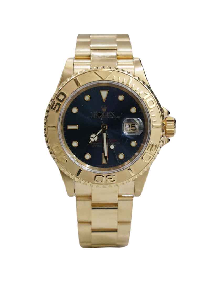 Rolex Yacht-Master 40mm Mens Solid 18K Yellow Gold Watch 16628