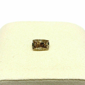 GIA Natural Fancy Dark Yellowish Brown 3.40 Ct GIA Elongated Cushion Cut Diamond