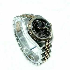 Rolex 26MM Lady Datejust 18 Karat Rose Gold Stainless Steel Watch Ref #179171