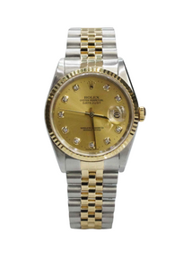 Datejust 36mm Two Tone Champagne Dial 16233