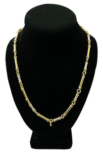 Bamboo Chain Necklace 21" Yellow Gold 18kt