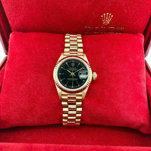 Rolex 26MM Lady President Datejust 18 Karat Yellow Gold Watch Ref # 69178 1990