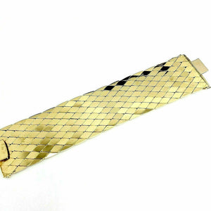 Vintage Dazzling 1980's Bracelet Solid 18K Gold 3.15 Ounces 1.60 Inch Width