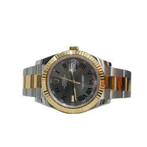 Rolex 41MM Datejust II Watch 18K Yellow Gold Stainless Steel Ref 116333