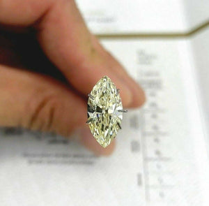 Loose GIA Diamond - Fancy Yellow Marquise Cut 1.80 Carats GIA SI2 Diamond