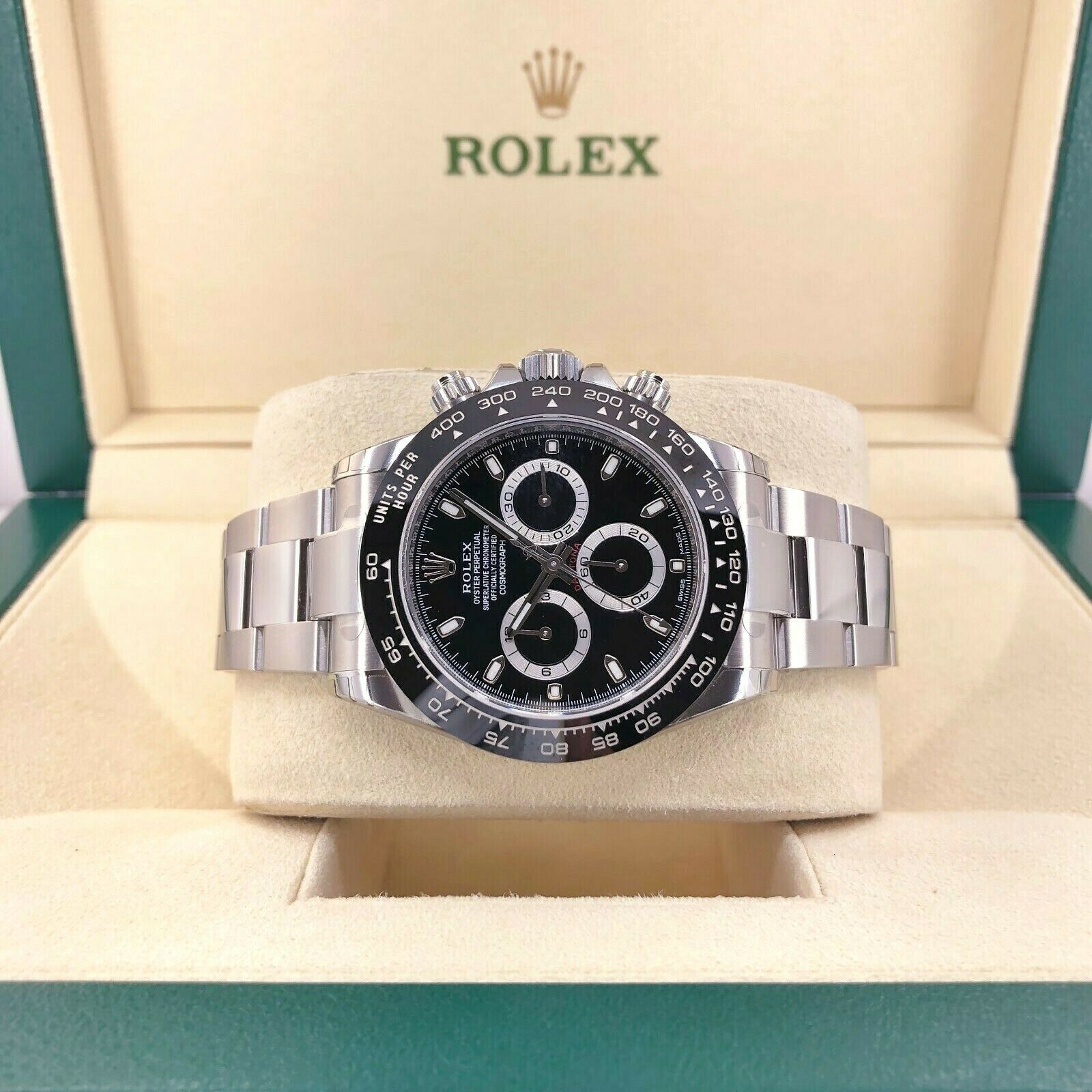 New Rolex Cosmograph Ceramic Daytona Stainless Steel Watch116500LN Full Stickers
