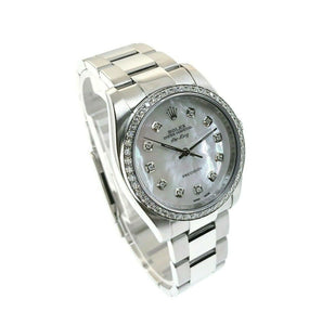 Rolex Air-King Midsize 34MM Lady Diamond Dial & Bezel Oyster Band Steel Watch