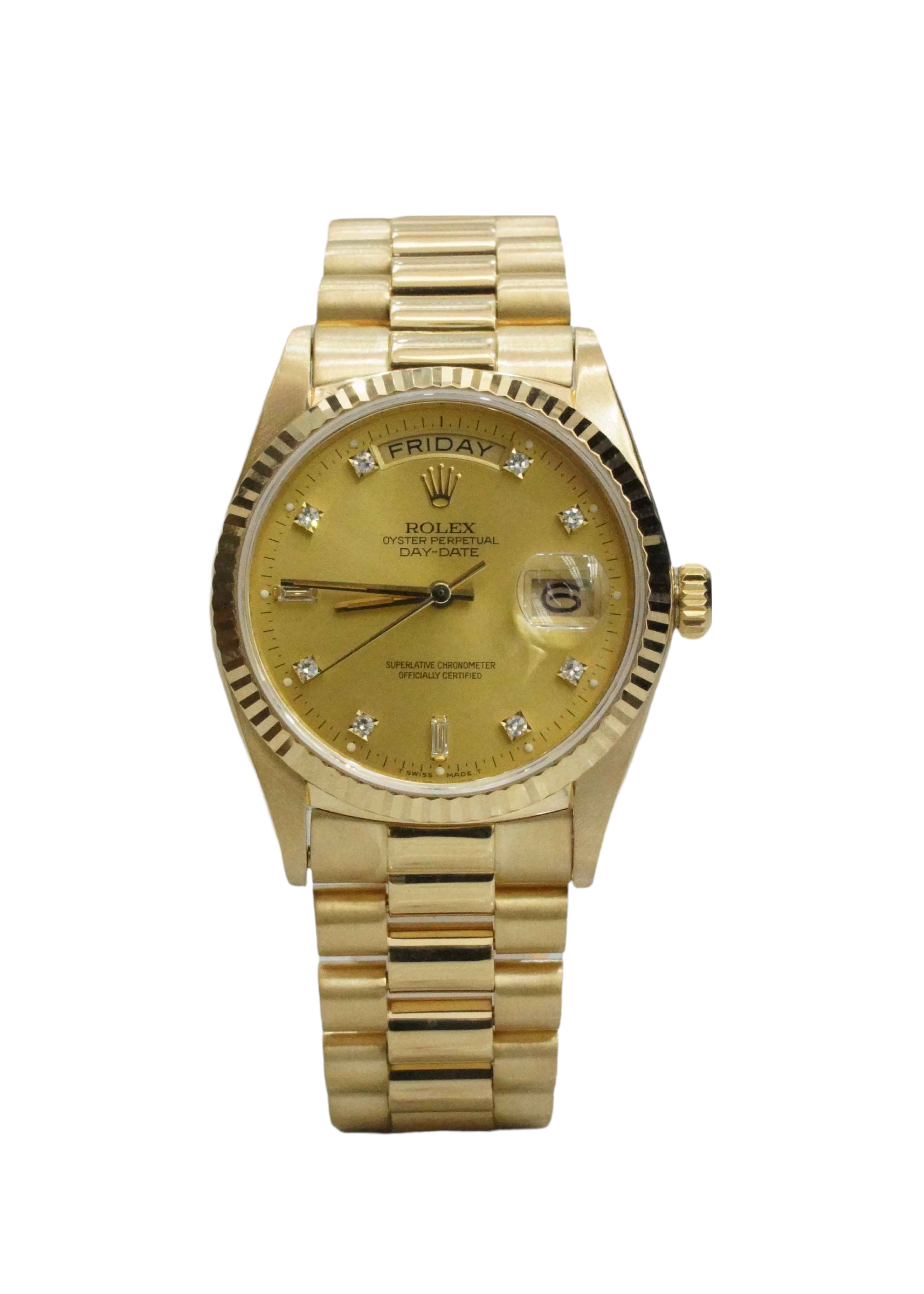 Rolex Day Date President 36mm 18K Yellow Gold Watch 18038