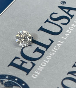 1.08 Carats I-SI2 Round Brilliants Diamond EGL-USA Certified FREE SETTING