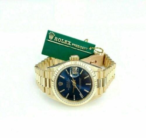 Rolex 26MM Lady President Datejust 18 Karat Yellow Gold Watch Ref # 69178