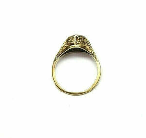 Antique Diamond Wedding Engagement Ring Circa 1950's 0.20 Carat F VS Diamond