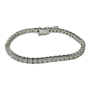 Tennis Bracelet Round Brilliant Diamonds 6.71 Carats