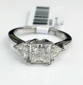 1.43 Carats t.w. Diamond Wedding/Engagement Ring EGL USA 1.02 Center Diamond 14K