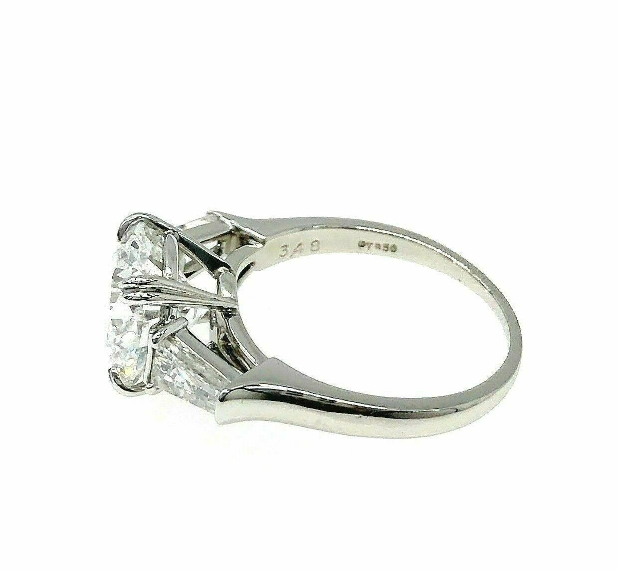 HARRY WINSTON Diamond 2.15ct D/VS1/3EX No. 10 Ring Round Pear Shape Pt  Platinum HW | eLADY Globazone