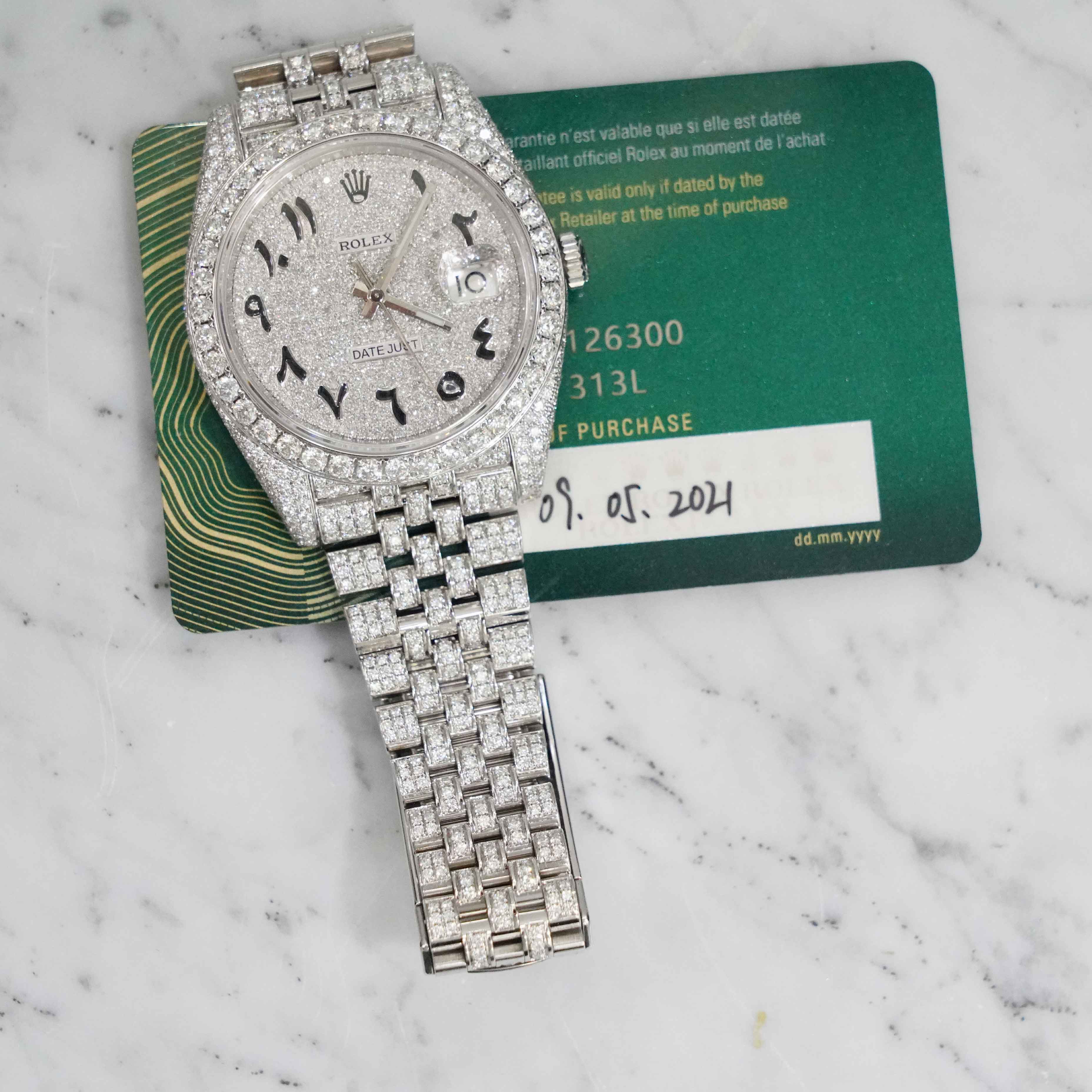 Rolex Datejust II 41MM Watch Stainless Steel Bust Down Jubilee