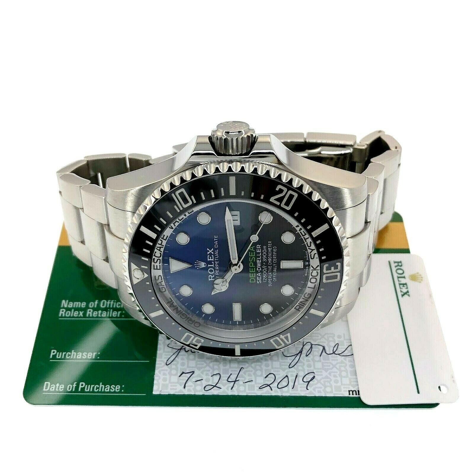 Rolex James Cameron DeepSea Dweller 44mm Ceramic Steel Watch Ref 126660 2019