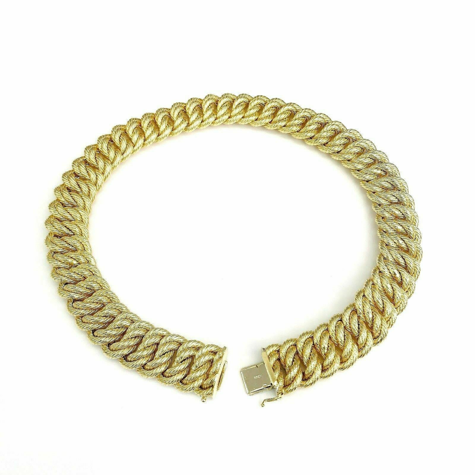 Italian 18 K Yellow Gold Flexible Mesh Necklace by UnoAErre