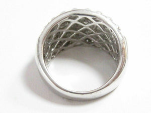 2.25 TCW Multi-Shape Diamond Women's Cocktail Ring, G VS2-SI-1, Size 7.5, 18k WG