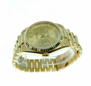 Rolex Day Date President 18K Yellow Gold 36mm Watch 18238 Factory Diamond Dial
