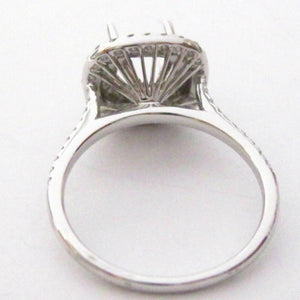 .48 TCW 4 Prong Semi-Mounting Engagement Ring for Princess or Cushion Diamond