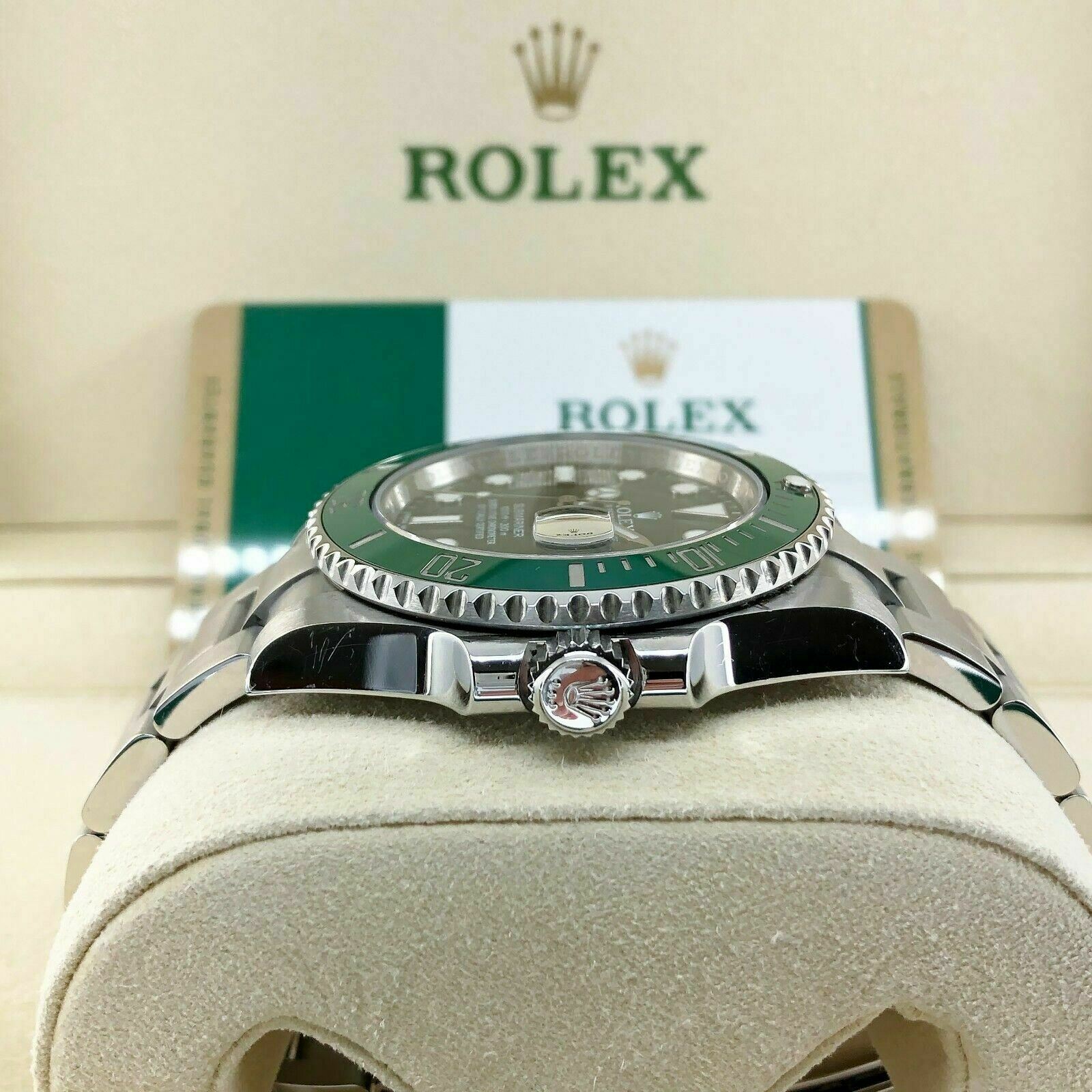 rolex 116610lv green