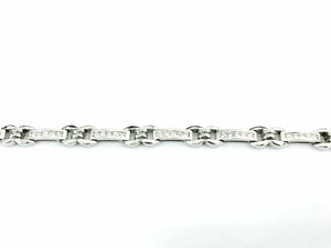2.36 tcw Princess Cut Chennel Set Diamond Bracelet in 14K White Gold